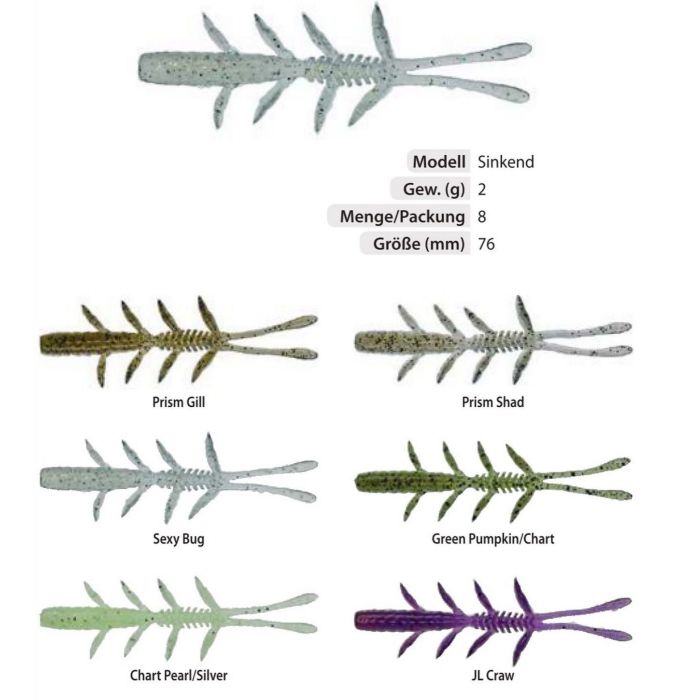 Illex Scissors comb 2,5”- 57mm.